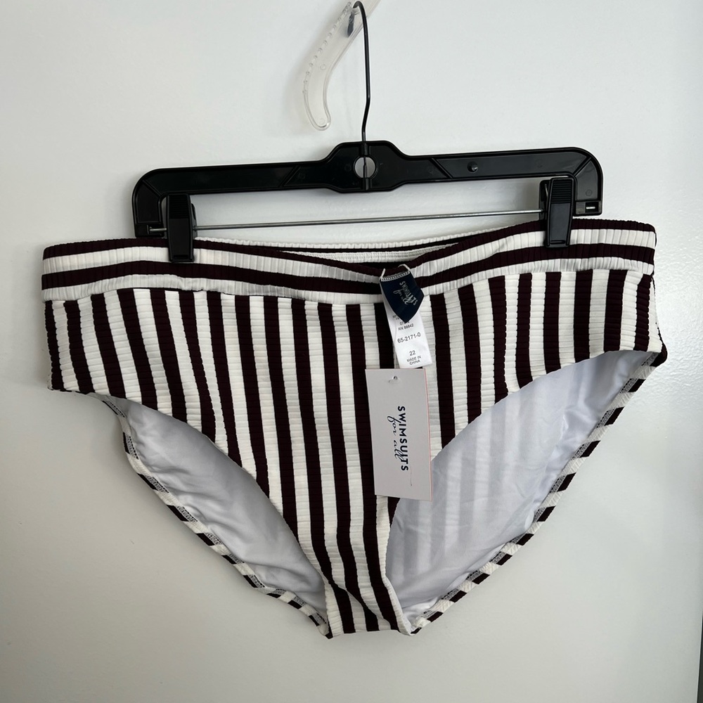 Striped bikini bottom plus size - Picture 4 of 7